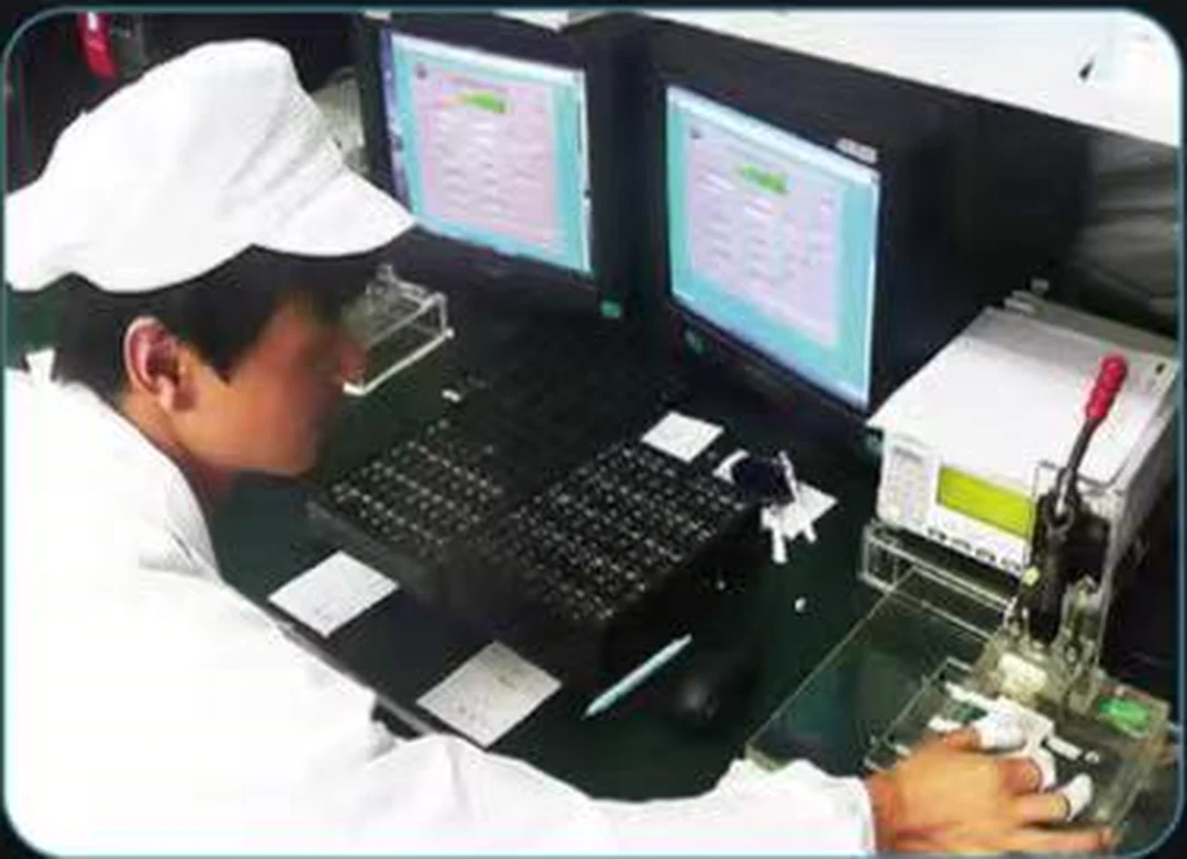 JRT quality-control station with production records