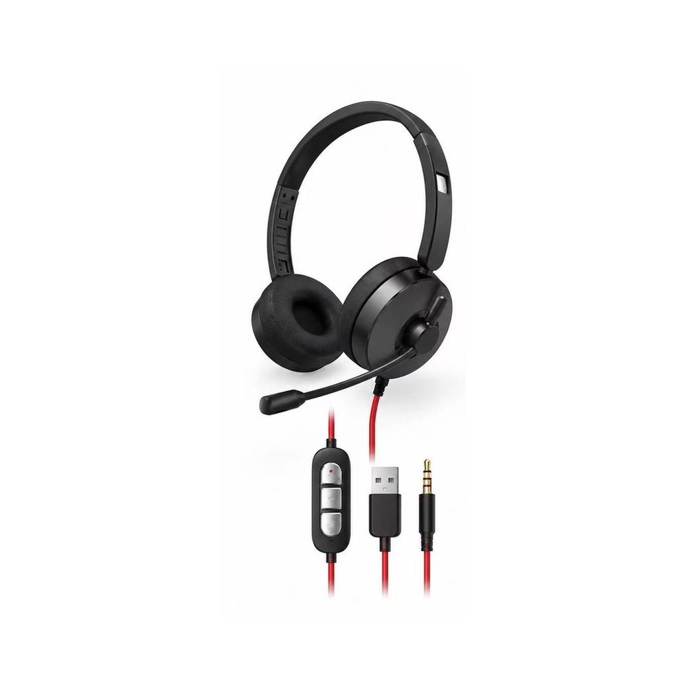 E3 Binaural Wired Phone Headset + ENC OEM ODM model