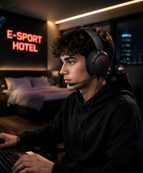 H20 gaming headset in use 1