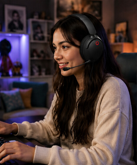 H20 gaming headset in use 4