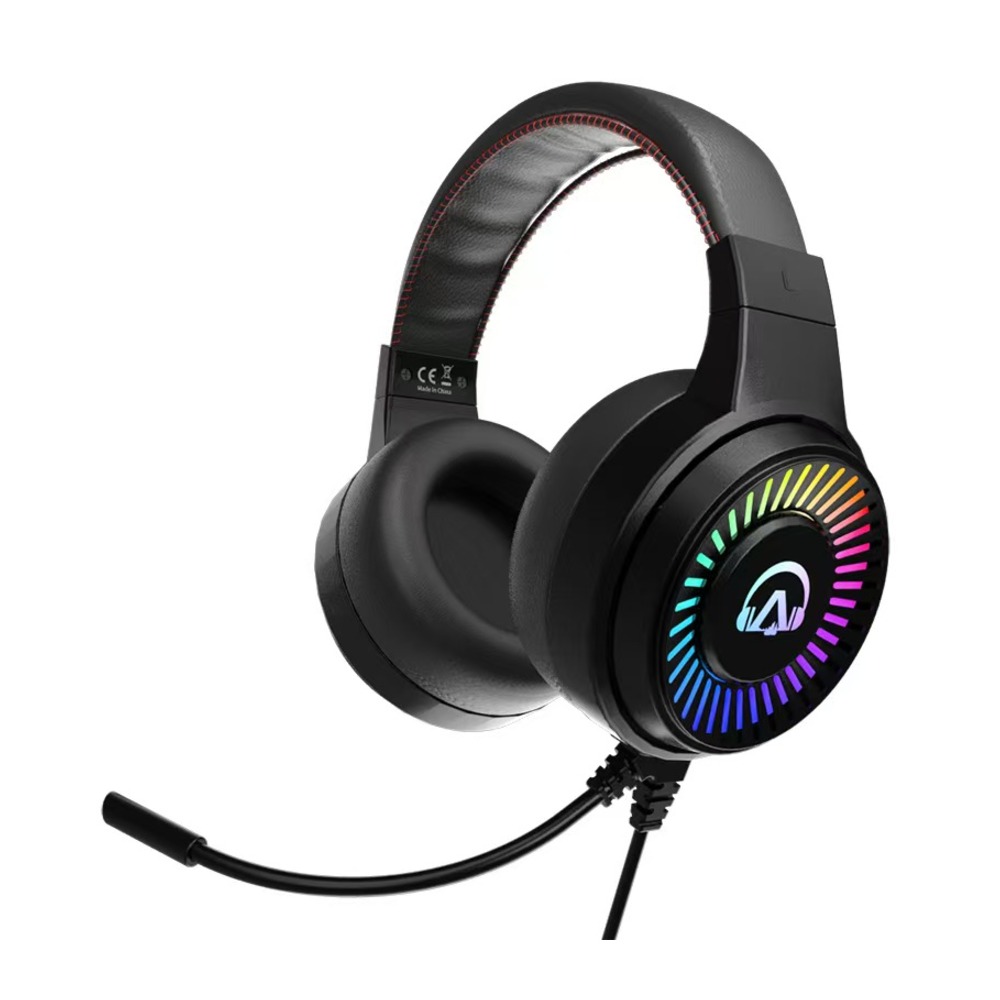 RGB logo wired gaming headset OEM direction