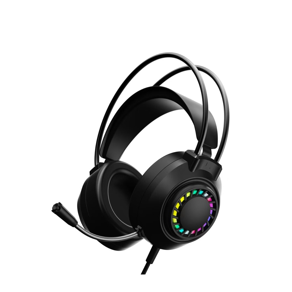 Large RGB cup wired gaming headset OEM direction